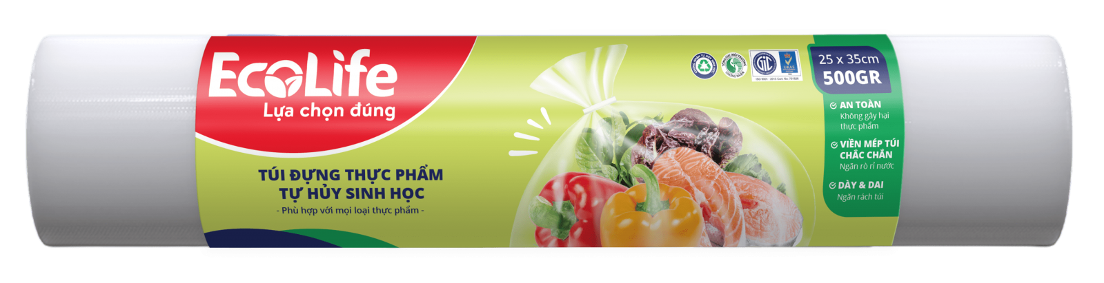 ECOLIFE biodegradable food bags 25x35cm (500gr)